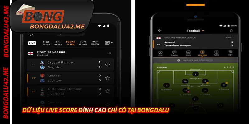 Dữ Liệu Live Score Đỉnh Cao Chỉ Có Tại Bongdalu